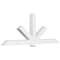 Ekena Millwork Kennewick Architectural Grade PVC Gable Bracket, 108"W x 40 1/2"H x 6"D x 6"F, 9/12 Pitch GBP108X41X0606KEN00 - alternate 1